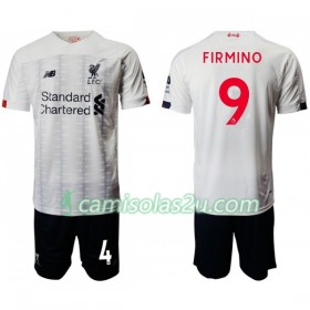 Camisolas de Futebol Liverpool Roberto Firmino 9 Criança Equipamento Alternativa 2019/20 Manga Curta
